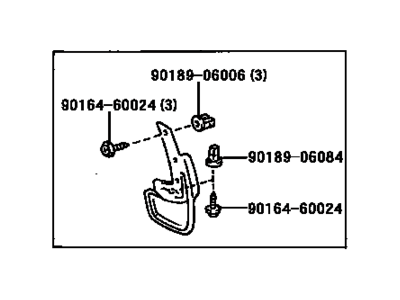 2000 Toyota Camry Mud Flaps - 76625-A9010