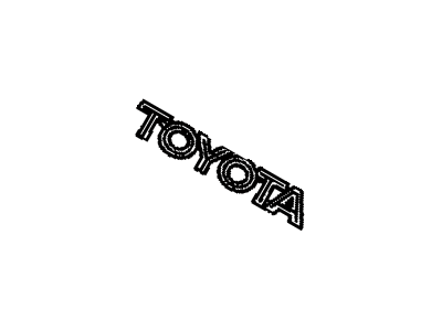 Toyota 75447-AA010 Luggage Compartment Door Name Plate, No.7