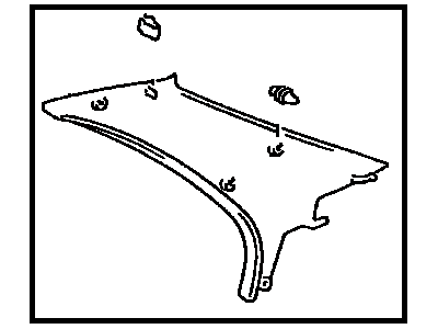 Toyota 62480-AA021-B0 Garnish, Roof Side, Inner LH