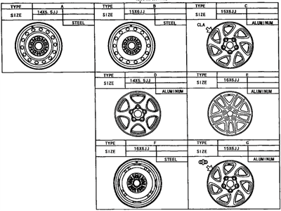 Toyota 42611-33020 Wheel, Disc