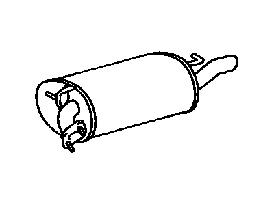 Toyota 17430-03191 Exhaust Tail Pipe Assembly