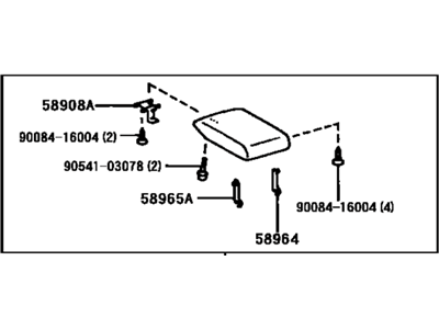 Toyota 58905-AA011-G0 Door Sub-Assy, Console Compartment