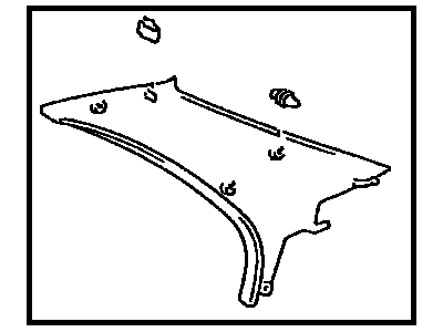 Toyota 62470-AA020-B0 Garnish, Roof Side, Inner RH