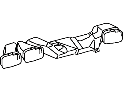 Toyota 55085-AA010 Duct Sub-Assembly, Heater To Register