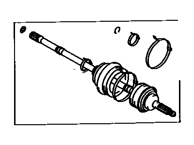 1988 Toyota Corolla Axle Shaft - 43470-39085