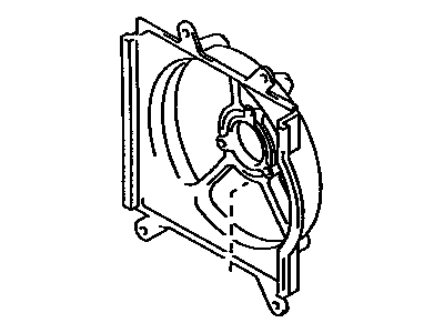 1992 Toyota Corolla Fan Shroud - 16711-15240