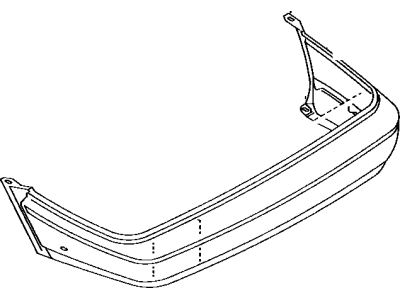 Toyota 52159-12918 Cover, Rear Bumper