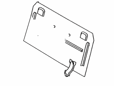 Toyota 71087-12070 Board Sub-Assembly, Rear Seat Back