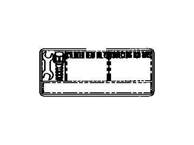 Toyota 11284-16041 Plate, Engine Bolt Information