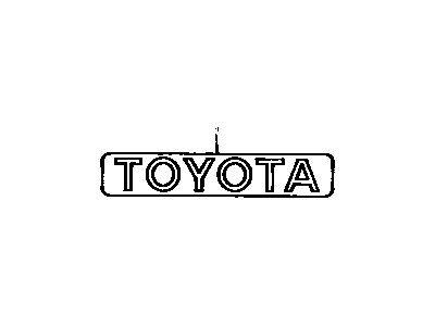 Toyota 75311-1A560 Radiator Grille Emblem(Or Front Panel)