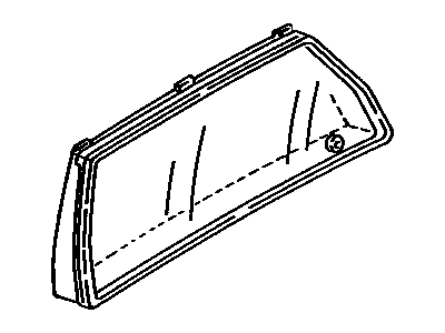 Toyota 83852-04050 Glass, Speedometer