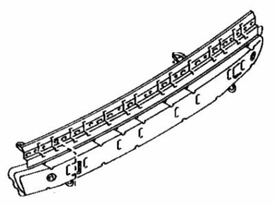 Toyota 52023-12130 Reinforcement Sub-Assy, Rear Bumper