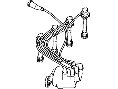 Toyota 90919-21396 Cord Set, Coil & Spark, W/Resistive