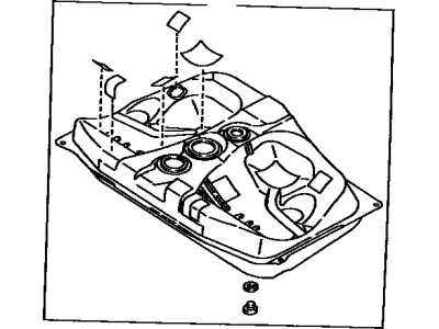 1991 Toyota Corolla Fuel Tank - 77001-19525