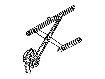 1989 Toyota Corolla Window Regulator - 69810-12350