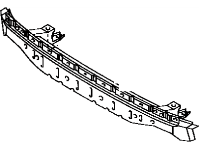 Toyota 52021-12160 Reinforcement Sub-Assy, Front Bumper