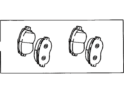 Toyota 04465-06100 Front Disc Brake Pad Set