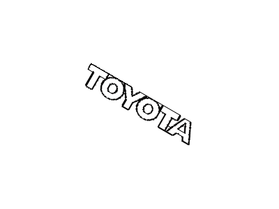 Toyota 75447-AC030 Luggage Compartment Door Name Plate, No.7