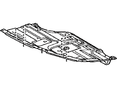 Toyota 51442-07010 Cover, Engine Under, LH