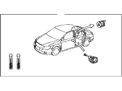 Toyota 69005-AC020 Cylinder Set, Lock