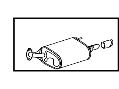Toyota Avalon Muffler - 17430-0P042