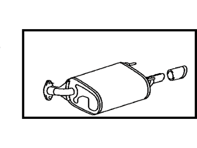 Toyota 17430-0P041 Exhaust Tail Pipe Assembly