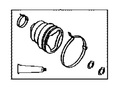 Toyota 04437-07040 Front Cv Joint Boot, Right