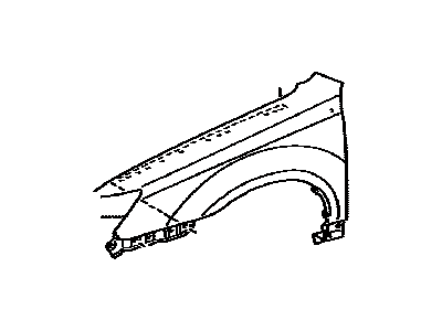 Toyota 53812-07060 Panel, Front Fender, LH