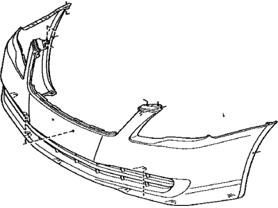 2006 Toyota Avalon Bumper - 52119-AC914