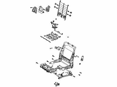 Toyota 71120-07020 Frame Assembly, Front Seat