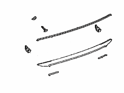 Toyota 76801-07020 Garnish Sub-Assembly, Ba