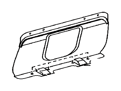 Toyota 64717-AC050-C0 Cover, Luggage Compartment Trim, Front