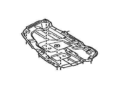 Toyota 51441-07020 Cover, Engine Under