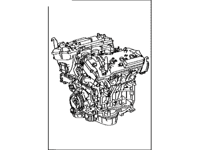 Toyota 19000-0P090 Engine Assembly, Partial