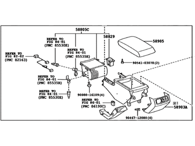 Toyota 58810-07042-A0 Box Assembly, Console