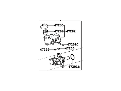 2010 Toyota Avalon Master Cylinder Repair Kit - 47201-06420