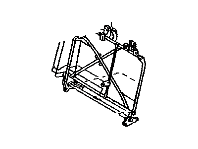 Toyota 71017-AC040 Frame Sub-Assy, Rear Seat Back, RH