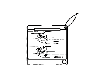 Toyota 85254-41010 Label, Rear Wiper Information