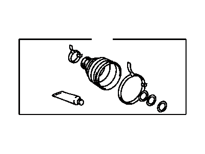 Toyota 04438-42110 Front Cv Joint Boot Kit Inboard Joint, Left