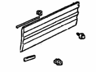 Toyota 75071-42021 Moulding Sub-Assy, Front Door, Outside RH