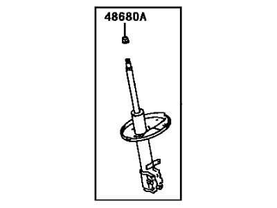 2000 Toyota RAV4 Strut Housing - 48510-49136