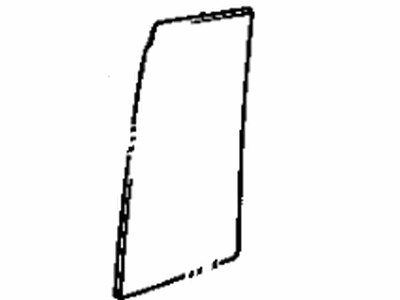 Toyota 68124-42040 Glass, Rear Door Quarter Window, LH