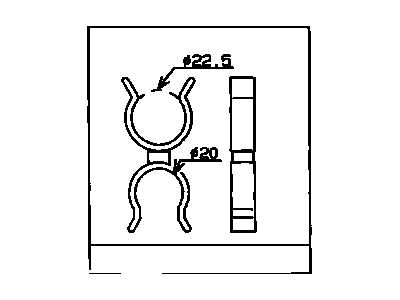 Toyota 90464-00665 Clamp