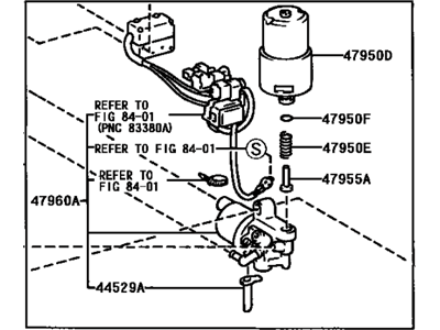 2003 Toyota RAV4 Brake Fluid Pump - 47070-42010