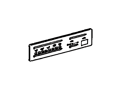 Toyota 55519-42050 Plate, Heater Control Name