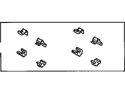 Toyota 04947-42010 Fitting Kit, Disc Brake, Front