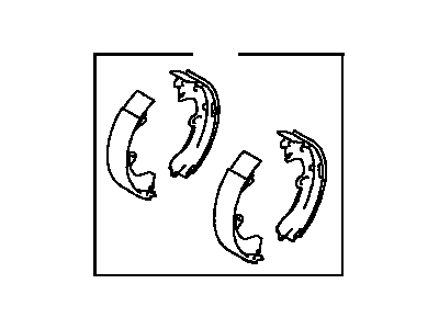 2000 Toyota RAV4 Brake Shoe Set - 04495-42060