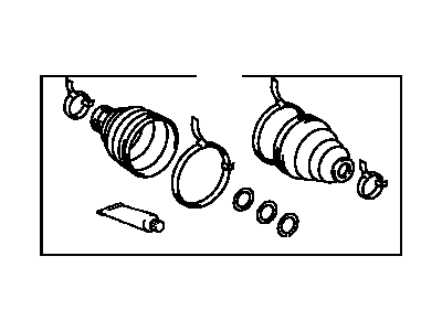 Toyota 04438-42120 Front Cv Joint Boot Kit, In Outboard, Right