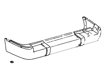 Toyota 52107-60070 Extension, Rear Bumper, LH