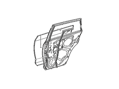 Toyota 67003-0R040 Panel Sub-Assembly, Rear D